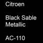 Preview: Citroen, Black Sable Metallic, AC-110.